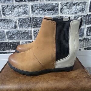 Sorel Women's Leather Multicolors Ankle Boots Size 9.5